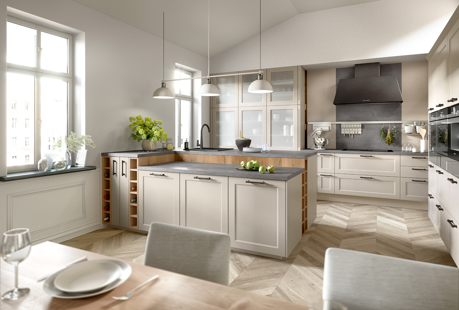 Weiße Landhausküche individuell planen in Bad Essen